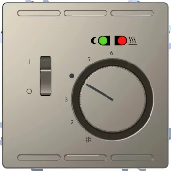   Schneider Electric Merten MEG5764-6050 padlótermosztát 10A 250V AC  nikkel - System-D (D-Life / D-Antik)