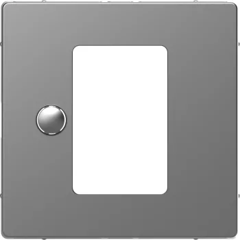 Schneider Electric Merten MEG5775-6036 Fedlap, érintőképernyős termosztáthoz, System-D, acél