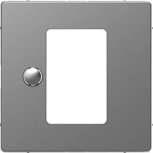 Schneider Electric Merten MEG5775-6036 Fedlap, érintőképernyős termosztáthoz, System-D, acél