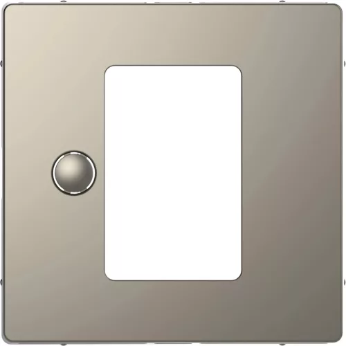 Schneider Electric Merten MEG5775-6050 Fedlap, érintőképernyős termosztáthoz, System-D, nikkel