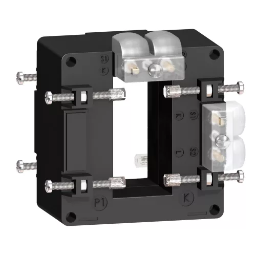 Schneider Electric METSECT5DA080 TI áramváltó 800/5A (32x65) klíma álló, gyűjtősínhez kettős szekunder kivezetéssel (DA)