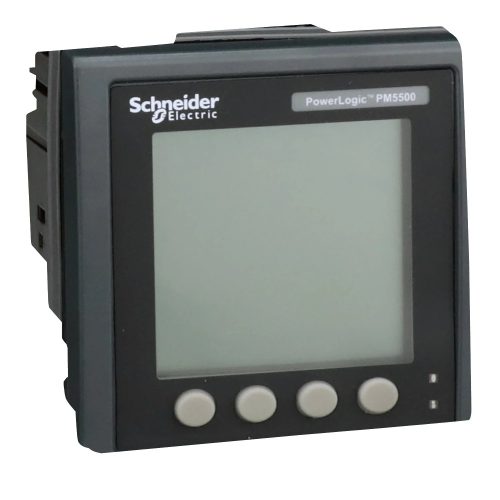 Schneider Electric METSEPM5560 PM5560 Teljesítménymérő, Modbus és Ethernet, memória, 4 DI / 2 DO, riasztások, 100-480 V AC