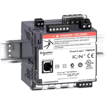   Schneider Electric METSEPM8213 PM8210 hálózatanalizátor,DIN sínes, kijelző nélküli 24VDC