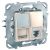 Schneider Unica MGU50.979.25Z kombinált csatlakozóaljzat RJ11/RJ45 Cat5e UTP, krém burkolattal, keret nélkül, süllyesztett