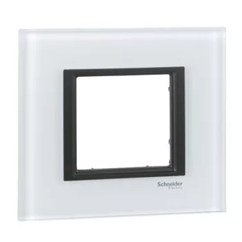   Schneider Unica Class MGU68.002.7C2 1-es tejfehér üveg keret
