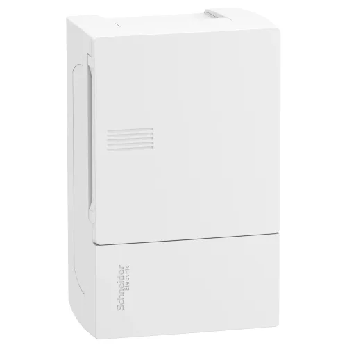 Schneider Resi9 MP MIP12104 kiselosztó, teli ajtó, falon kívüli szerelés, 1x4 modul