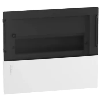   Schneider Electric MIP22112S Mini Pragma műanyag kiselosztó, 12 modul, 1 sor, IP40, füstszínű átlátszó ajtóval, süllyesztett