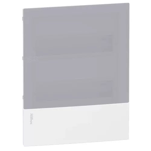 Schneider Resi9 MP MIP22212T kiselosztó, tejüveg hatású átlátszó ajtó, süllyesztett szerelés, 2x12 modul