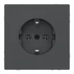 Schneider Electric Merten MTN2301-6034 Földelt csatlakozóaljzat 2P+F (dugalj), antracit burkolattal, keret nélkül, süllyesztett, rugós bekötés, 16A 250V - System-D (D-Life / D-Antik)