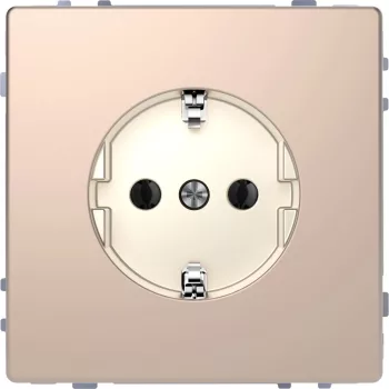   Schneider Merten MTN2301-6051 földelt csatlakozóaljzat (dugalj), 2P+F, pezsgő burkolattal, keret nélkül, süllyesztett, 16A 250V (Merten D-Life)