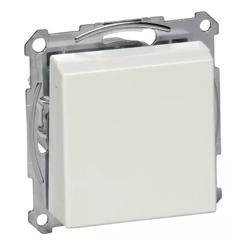 Schneider Electric Merten MTN2311-0319 Földelt csatlakozóaljzat 2P+F (dugalj), csapófedéllel, polárfehér burkolattal, keret nélkül, süllyesztett, rugós bekötés, 16A 250V - System-M (M-Plan / M-Pure / M-Smart)