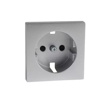   Schneider Merten MTN2330-0460 földelt csatlakozóaljzat (dugalj) burkolat, gyermekvédelemmel, 2P+F, alumínium , süllyesztett, 16A 250V (Merten M-Smart, M-Plan, M-Elegance)
