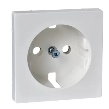   Schneider Merten MTN2331-0319 földelt csatlakozóaljzat (dugalj) burkolat, 2P+F, polárfehér , süllyesztett, 16A 250V (Merten M-Smart, M-Plan, M-Elegance)