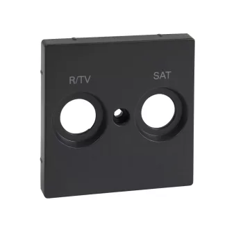   Schneider MTN299214 antracit burkolat TV/R-SAT csatlakozóaljzat betétekhez, 2 kimenettel, felirattal (Merten M-Smart, M-Plan, M-Elegance)