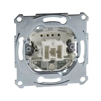   Schenider Electric Merten MTN3106-0000 váltókapcsoló betét (106), ellenőrzőfénnyel, burkolat és keret nélkül, rugós bekötés, süllyesztett, 10A 250V