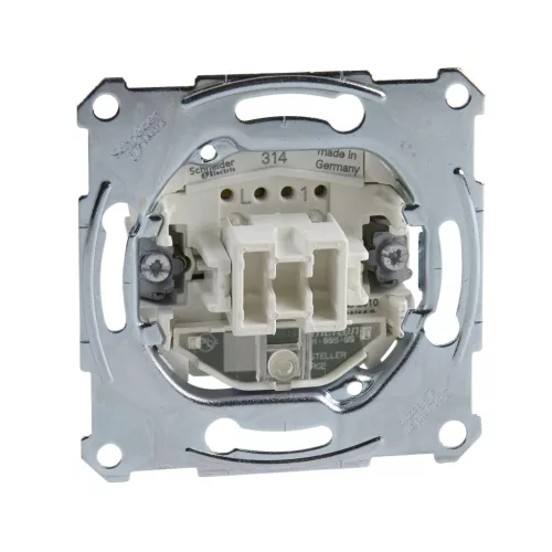 Schenider Electric Merten MTN3106-0000 váltókapcsoló betét (106), ellenőrzőfénnyel, burkolat és keret nélkül, rugós bekötés, süllyesztett, 10A 250V