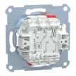 Schneider Electric Merten MTN3126-0000 Kettős váltókapcsoló, rugós, 10AX (106+6)