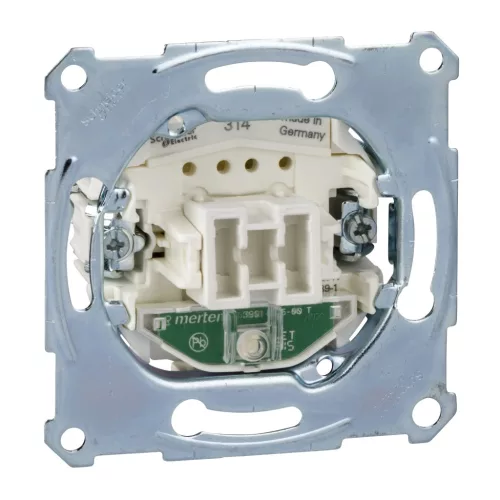 Schneider Electric Merten MTN3131-0000 Egypólusú kapcsoló, jelzőfénnyel, rugós, 10AX