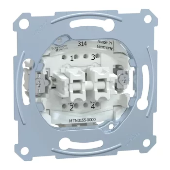 Schneider Electric Merten MTN3155-0000 Kettős nyomó, záróérintkezős (NO), rugós, 10A