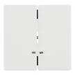 Schneider Electric Merten MTN3420-6037 Dupla billentyű, fényjelzős funkciókhoz, System-D, mattfehér
