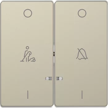   Schneider Electric Merten MTN3429-6033 dupla billentyű, ne zavarj/takarítás szimbólummal, szahara - System-D (D-Life / D-Antik)