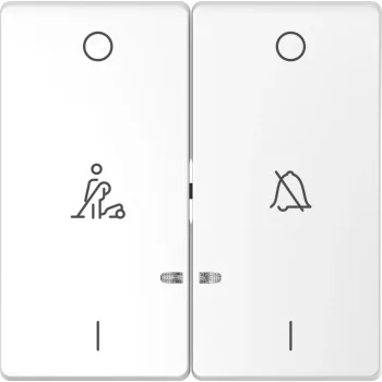   Schneider Electric Merten MTN3429-6035 dupla billentyű, ne zavarj/takarítás szimbólummal, lótuszfehér - System-D (D-Life / D-Antik)