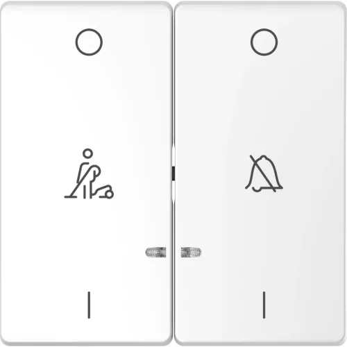 Schneider Electric Merten MTN3429-6035 dupla billentyű, ne zavarj/takarítás szimbólummal, lótuszfehér - System-D (D-Life / D-Antik)