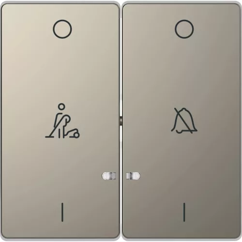 Schneider Electric Merten MTN3429-6050 dupla billentyű, ne zavarj/takarítás szimbólummal, nikkel - System-D (D-Life / D-Antik)