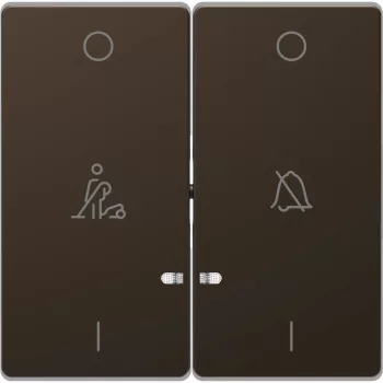   Schneider Electric Merten MTN3429-6052 dupla billentyű, ne zavarj/takarítás szimbólummal, mokka - System-D (D-Life / D-Antik)