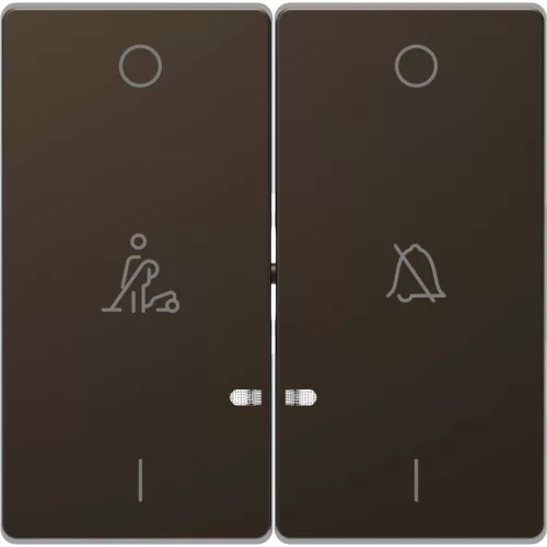 Schneider Electric Merten MTN3429-6052 dupla billentyű, ne zavarj/takarítás szimbólummal, mokka - System-D (D-Life / D-Antik)