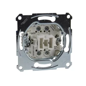   Schneider Merten MTN3517-0000 keresztkapcsoló betét (107), burkolat és keret nélkül, csavaros bekötés, süllyesztett 16A 250V