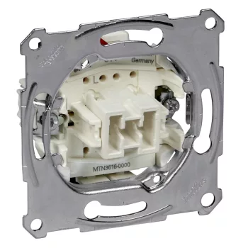   Schneider Merten MTN3616-0000 váltókapcsoló betét (106), burkolat és keret nélkül, rugós bekötés, süllyesztett 16A 250V