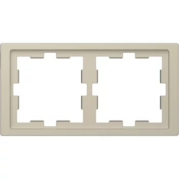   Schneider Electric Merten D-Life MTN4020-6533 kettes műanyag keret szahara függőleges és vízszintes elhelyezéssel - System-D