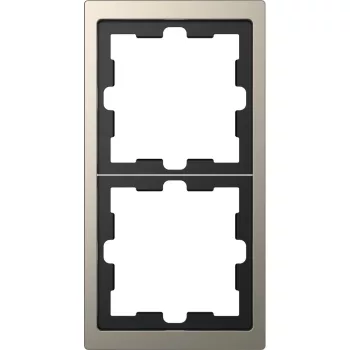   Schneider Merten MTN4020-6550 2-es nikkel keret függőleges és vízszintes elhelyezéssel (Schneider D-Life)