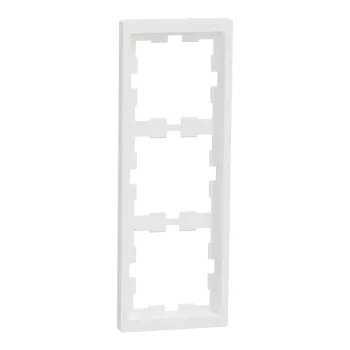   Schneider Electric Merten D-Life MTN4030-6537 hármas műanyag keret mattfehér függőleges és vízszintes elhelyezéssel - System-D