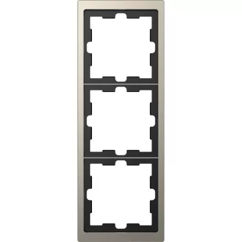   Schneider Merten MTN4030-6550 3-as nikkel keret függőleges és vízszintes elhelyezéssel (Schneider D-Life)