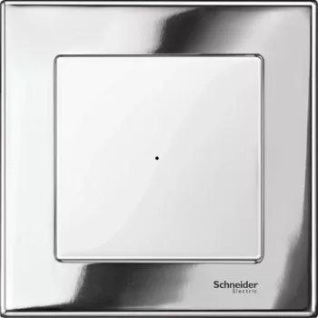   Schneider Merten MTN403139 1-es króm fémkeret (Schneider M-Elegance)