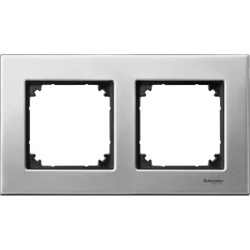   Schneider Merten MTN403260 2-es platina keret függőleges és vízszintes elhelyezéssel (Schneider M-Elegance)