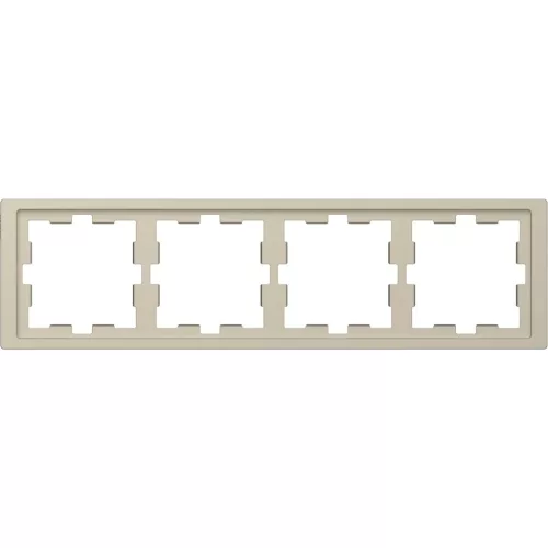 Schneider Electric Merten D-Life MTN4040-6533 négyes műanyag keret szahara függőleges és vízszintes elhelyezéssel - System-D