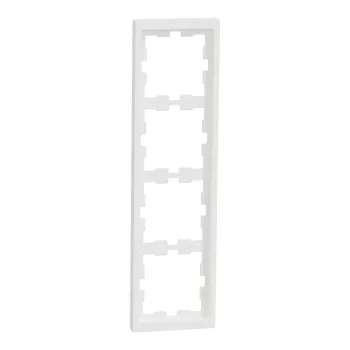  Schneider Electric Merten D-Life MTN4040-6537 négyes műanyag keret mattfehér függőleges és vízszintes elhelyezéssel - System-D