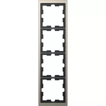   Schneider Merten MTN4040-6550 4-es nikkel keret függőleges és vízszintes elhelyezéssel (Schneider D-Life)