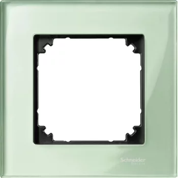 Schneider Electric Merten MTN404104 M-Plan egyes keret, smaragdzöld (üveg)