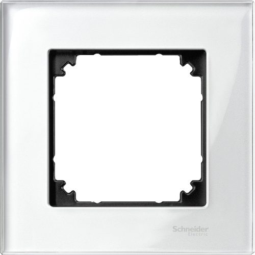 Schneider Merten MTN404119 1-es gyöngyfehér üvegkeret (Schneider M-Elegance)