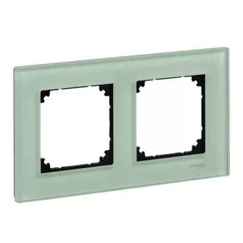 Schneider Electric Merten MTN404204 M-Plan kettes keret, smaragdzöld (üveg)