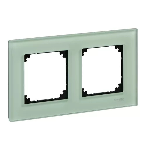 Schneider Electric Merten MTN404204 M-Plan kettes keret, smaragdzöld (üveg)