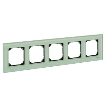 Schneider Electric Merten MTN404504 M-Plan ötös keret, smaragdzöld (üveg)