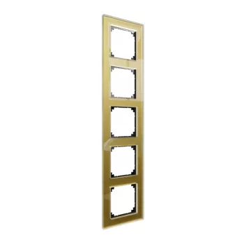   Schneider Merten MTN4050-3241 5-ös arany keret függőleges és vízszintes elhelyezéssel (Schneider M-Elegance)