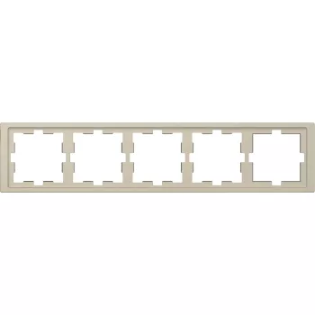   Schneider Electric Merten D-Life MTN4050-6533 ötös műanyag keret szahara függőleges és vízszintes elhelyezéssel - System-D