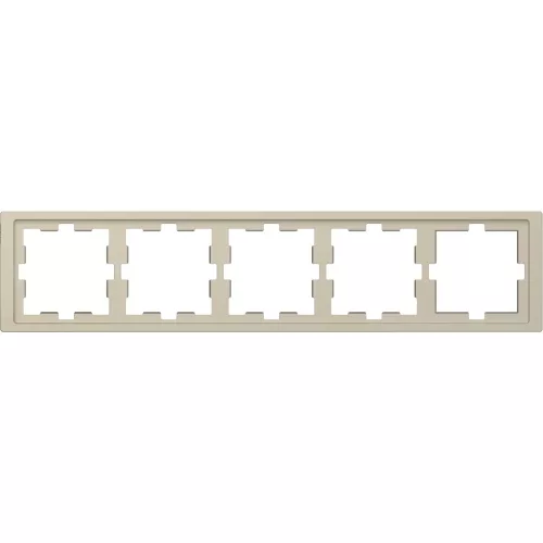 Schneider Electric Merten D-Life MTN4050-6533 ötös műanyag keret szahara függőleges és vízszintes elhelyezéssel - System-D