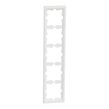   Schneider Electric Merten D-Life MTN4050-6537 ötös műanyag keret mattfehér függőleges és vízszintes elhelyezéssel - System-D